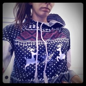 Christmas festive hooded shirt